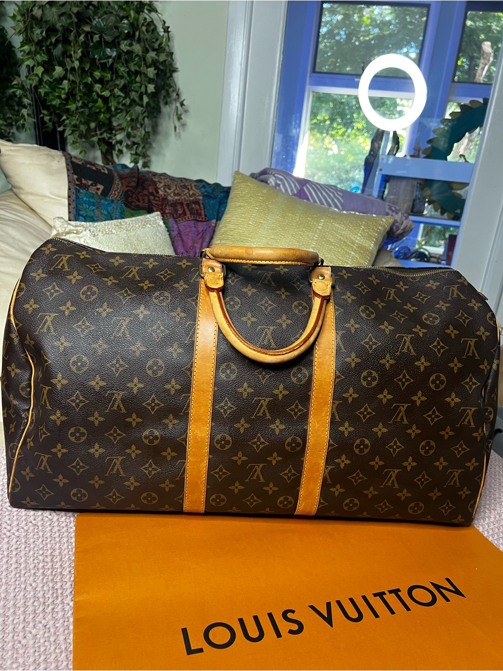 Louis Vuitton Vintage Keepall 55 Duffle Travel Bag